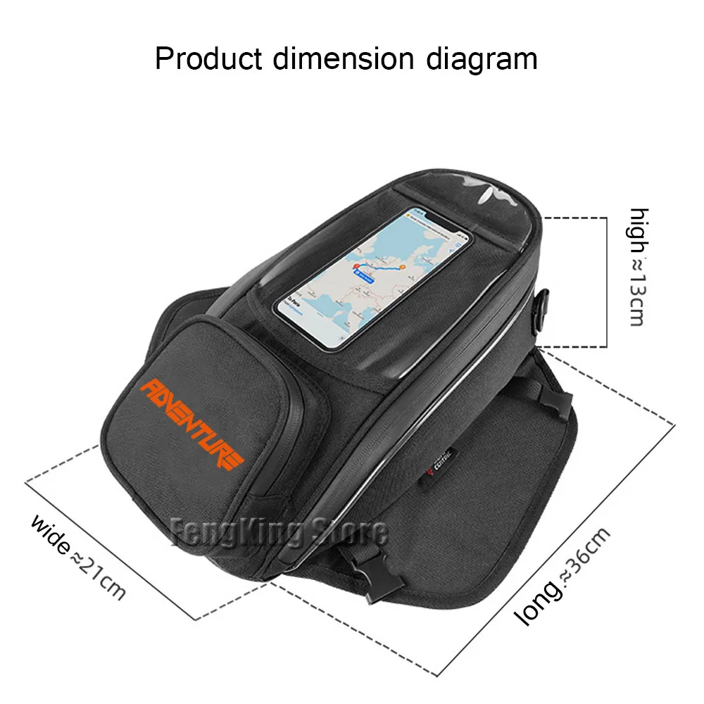 Motorcycle fuel tank navigation bag waterproof large capacity luggage For 1290 Super Adventure Duke GT 1190 390 890 1090 Adv
Motorcycle fuel tank navigation bag waterproof large capacity luggage For 1290 Super Adventure Duke GT 1190 390 890 1090 Adv