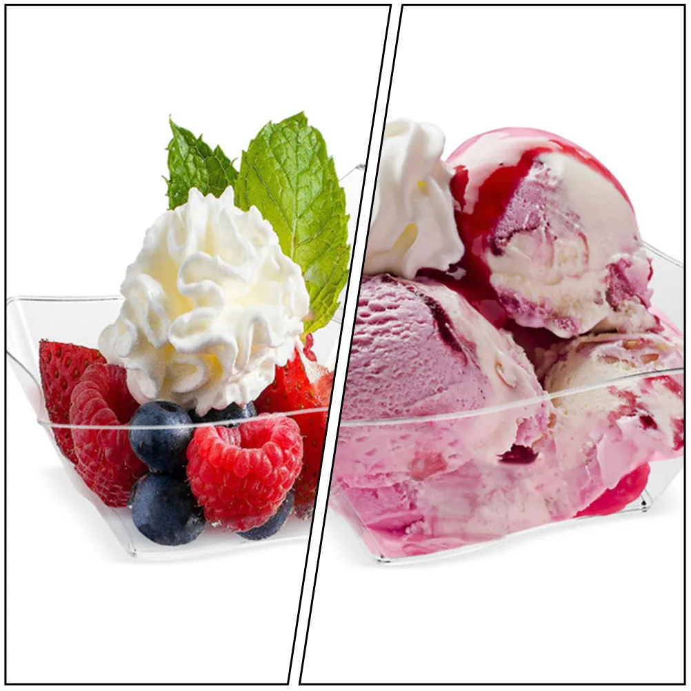 48 Pcs Plastic Discs Transparent Dessert Cups Party Cake Storage Plates Shop Supply Pudding
48 Pcs Plastic Discs Transparent Dessert Cups Party Cake Storage Plates Shop Supply Pudding