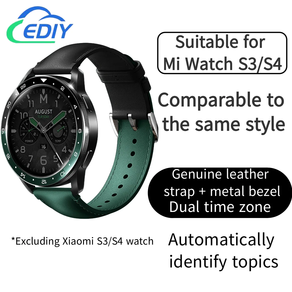suitable for Mi S3/s4 watch strap + bezel Watchs3 dial dual time zone Bluetooth version esim version
suitable for Mi S3/s4 watch strap + bezel Watchs3 dial dual time zone Bluetooth version esim version