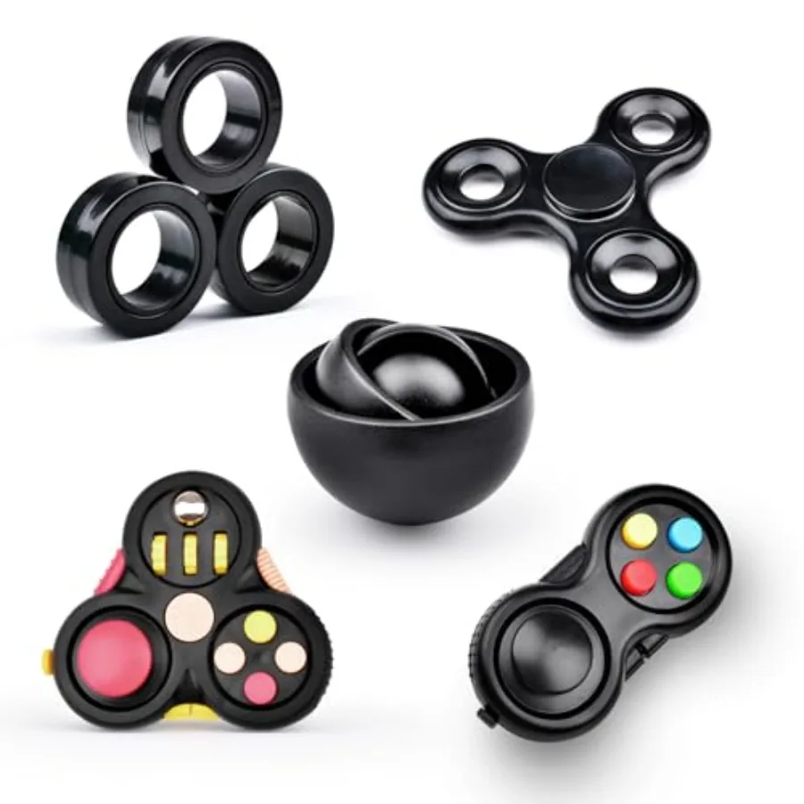 Quality Assurance Fidget Toys Adults Pack 5Pcs, Fidget Spinner with Magnetic Rings Gyro, Fidget Controller Autism Sensory Toys,
Quality Assurance Fidget Toys Adults Pack 5Pcs, Fidget Spinner with Magnetic Rings Gyro, Fidget Controller Autism Sensory Toys,