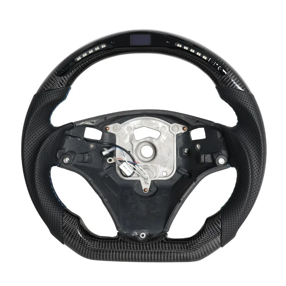 Glossy Carbon Fiber LED Steering Wheel Round Top Flat Bottom Fit For BMW E90 E92 E93 M3 328i DTC
Glossy Carbon Fiber LED Steering Wheel Round Top Flat Bottom Fit For BMW E90 E92 E93 M3 328i DTC