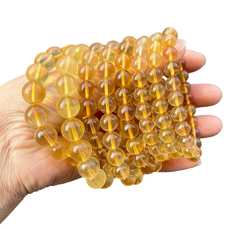 Shinzue Natural Fluorite Bracelet Golden Yellow Transparent Body High-end Single Circle Round Bead Jewelry Whole
Shinzue Natural Fluorite Bracelet Golden Yellow Transparent Body High-end Single Circle Round Bead Jewelry Whole