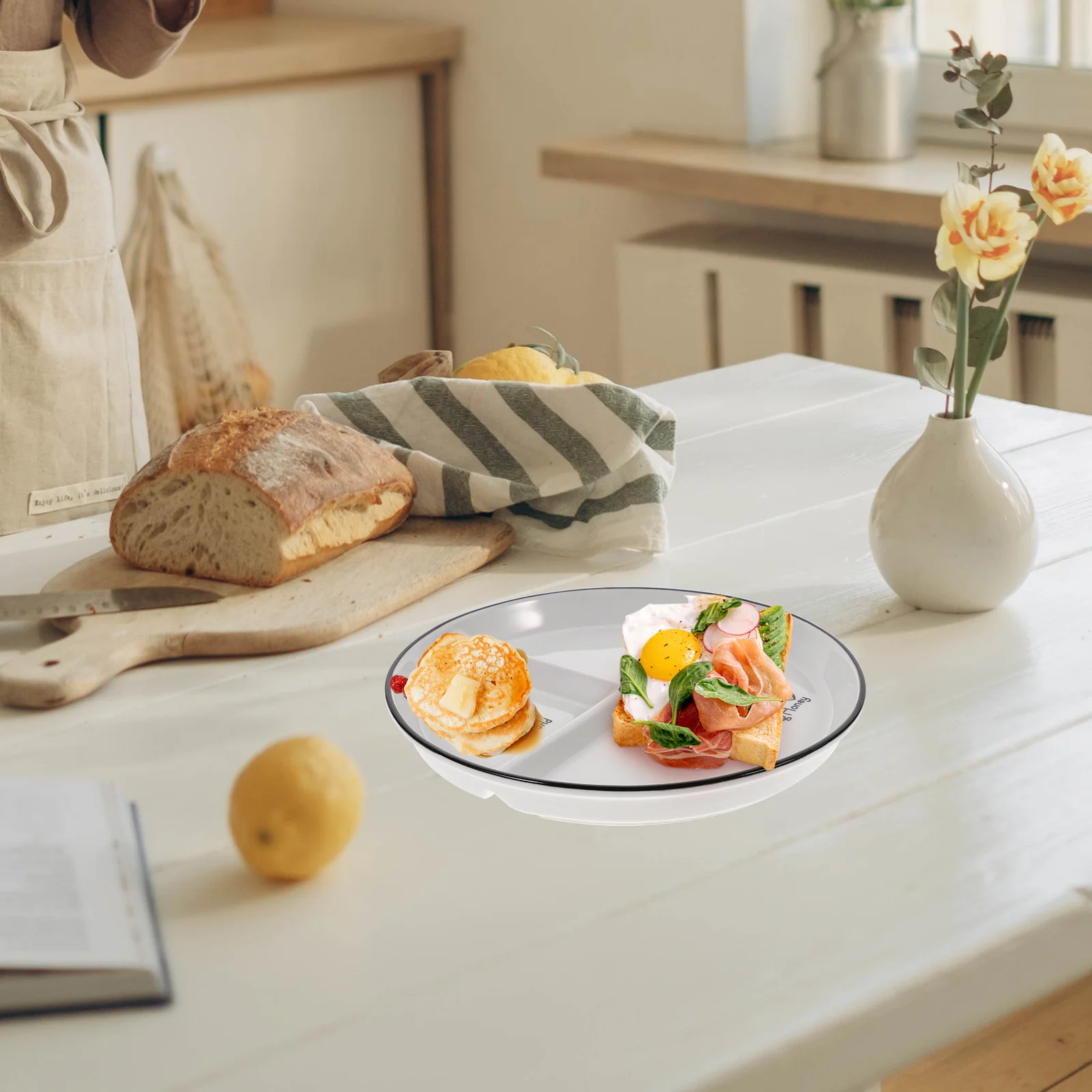 1Pcs Dining Plate Divided Ceramic Plate Microwave Oven Dishwasher Safe Household Tableware Practical Design
1Pcs Dining Plate Divided Ceramic Plate Microwave Oven Dishwasher Safe Household Tableware Practical Design