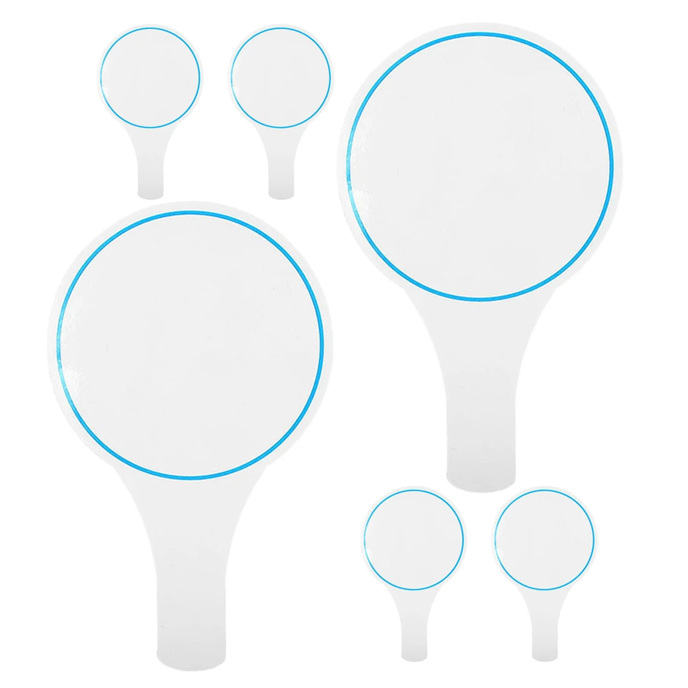 6pcs Blank Board Handheld Dry Erase Whiteboard Paddles Small Size Judge Voting Scoreboard Marker Boards Foam Handle Versatile
6pcs Blank Board Handheld Dry Erase Whiteboard Paddles Small Size Judge Voting Scoreboard Marker Boards Foam Handle Versatile