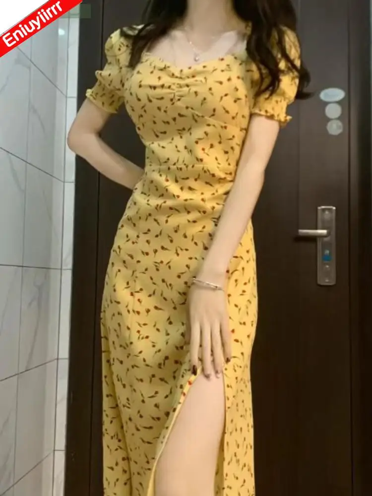 Hot Romantic French Flower Ruffles Long Dresses Women 2023 Summer Holiday Vintage Retro Floral Print A Line Feminine Vestidos
Hot Romantic French Flower Ruffles Long Dresses Women 2023 Summer Holiday Vintage Retro Floral Print A Line Feminine Vestidos