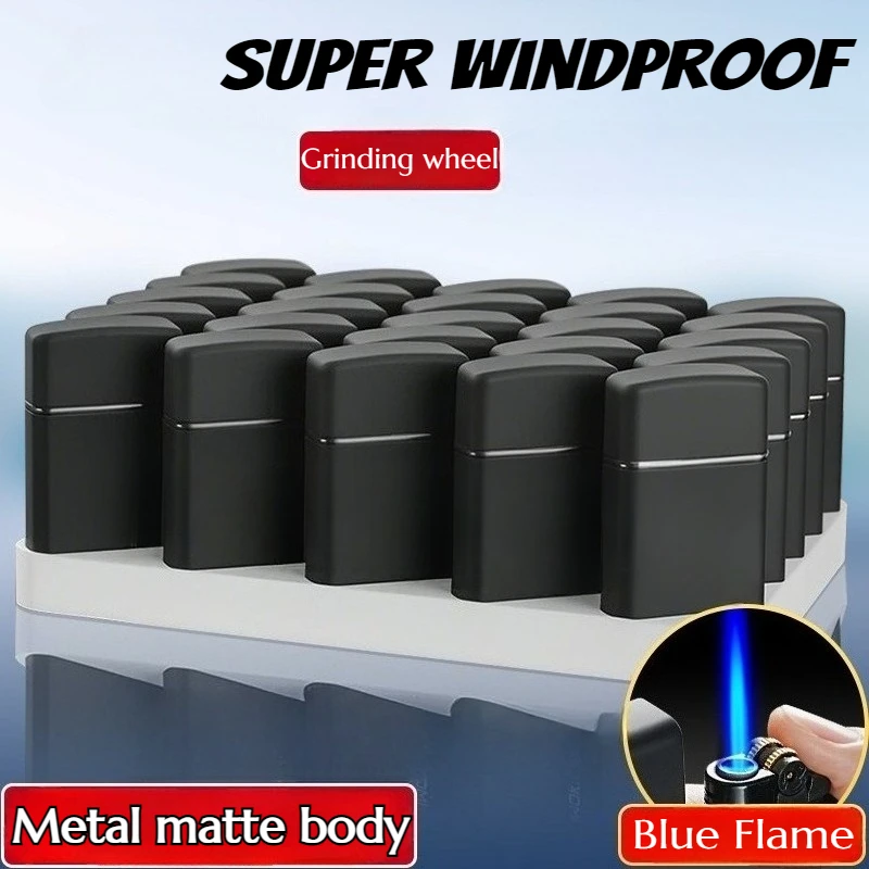 High-end Matte Windproof Blue Flame Inflatable Lighter Straight To Factory Wholesale Men's Smoking Accessories Cigarette Lighter 
High-end Matte Windproof Blue Flame Inflatable Lighter Straight To Factory Wholesale Men's Smoking Accessories Cigarette Lighter