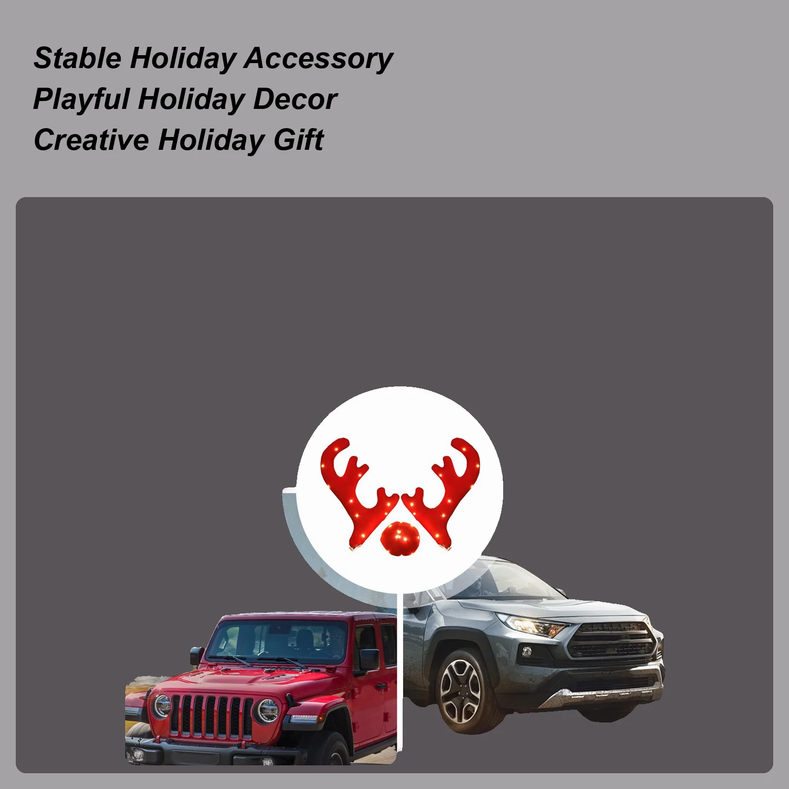 Reindeer Car Decor Festive Light Up Auto Exterior Antler Set Roofs Tops Reindeer Decoration For Van SUV Shopping Mall Window
Reindeer Car Decor Festive Light Up Auto Exterior Antler Set Roofs Tops Reindeer Decoration For Van SUV Shopping Mall Window