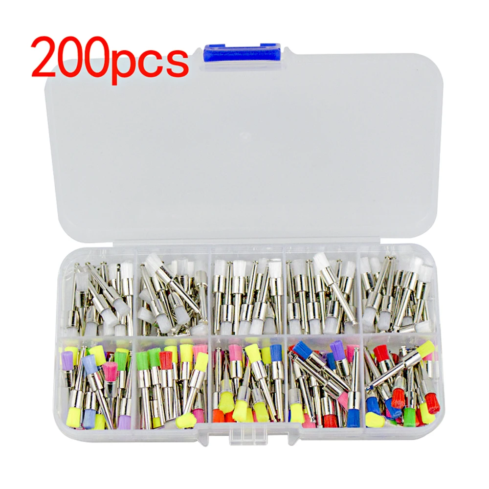 200pcs teeth lock polishing brushes, one-time color mixing, stain removal, dental laboratory
200pcs teeth lock polishing brushes, one-time color mixing, stain removal, dental laboratory