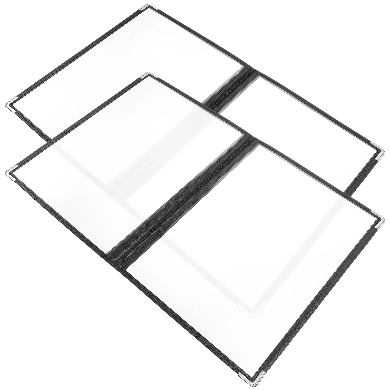2pcs Transparent Pvc Menu Cover Restaurant Menu Holder Rounded Corner Easy Storage For Cafe Bar Wine Beer Food Catering
2pcs Transparent Pvc Menu Cover Restaurant Menu Holder Rounded Corner Easy Storage For Cafe Bar Wine Beer Food Catering