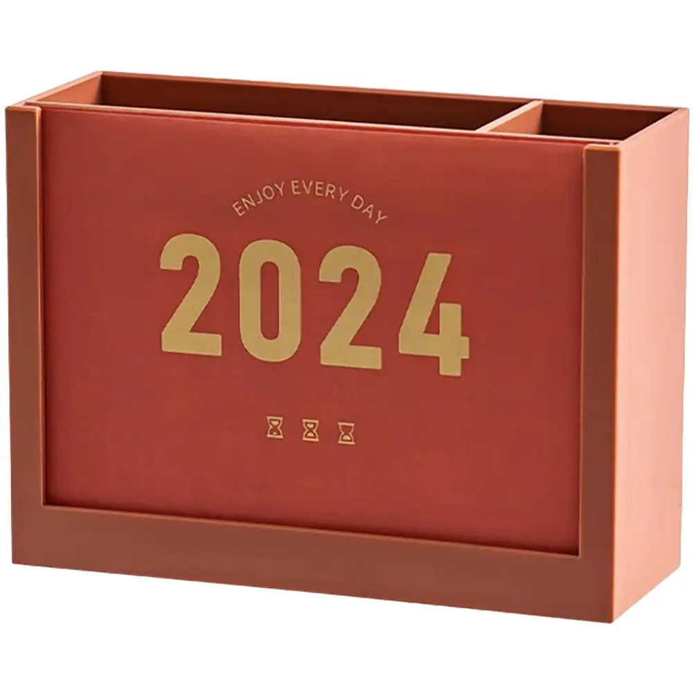 2023 Desktop Standing Calendar Plastic Storage Box with Monthly Planner Pages Pen Holder Desk Decor Organizer for Office Home
2023 Desktop Standing Calendar Plastic Storage Box with Monthly Planner Pages Pen Holder Desk Decor Organizer for Office Home