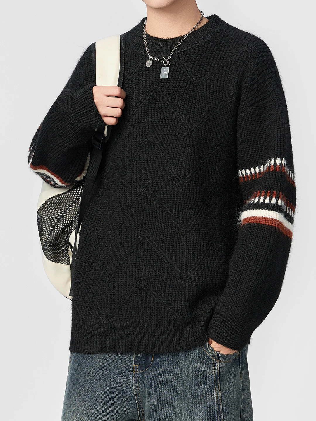 Men's Thiened Casual round Ne Knitted Sweater Winter New Sle Versatile Comfortable Polyester Fiber Long Sve Top
Men's Thiened Casual round Ne Knitted Sweater Winter New Sle Versatile Comfortable Polyester Fiber Long Sve Top