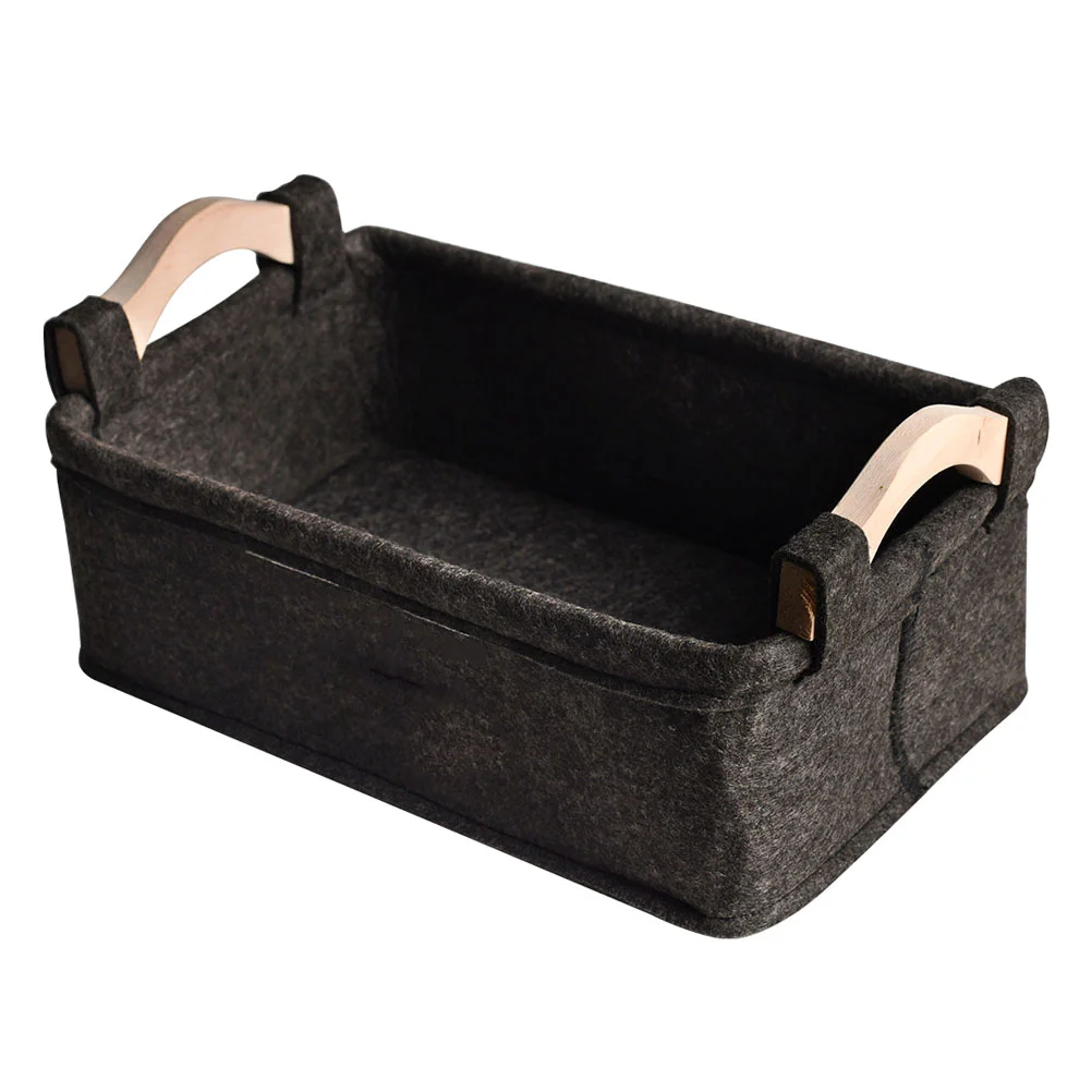 1Pcs Felt Storage Basket Black Thick Material Desktop Sundries Holder Detachable Easy Clean Organizer Desktop Basket
1Pcs Felt Storage Basket Black Thick Material Desktop Sundries Holder Detachable Easy Clean Organizer Desktop Basket