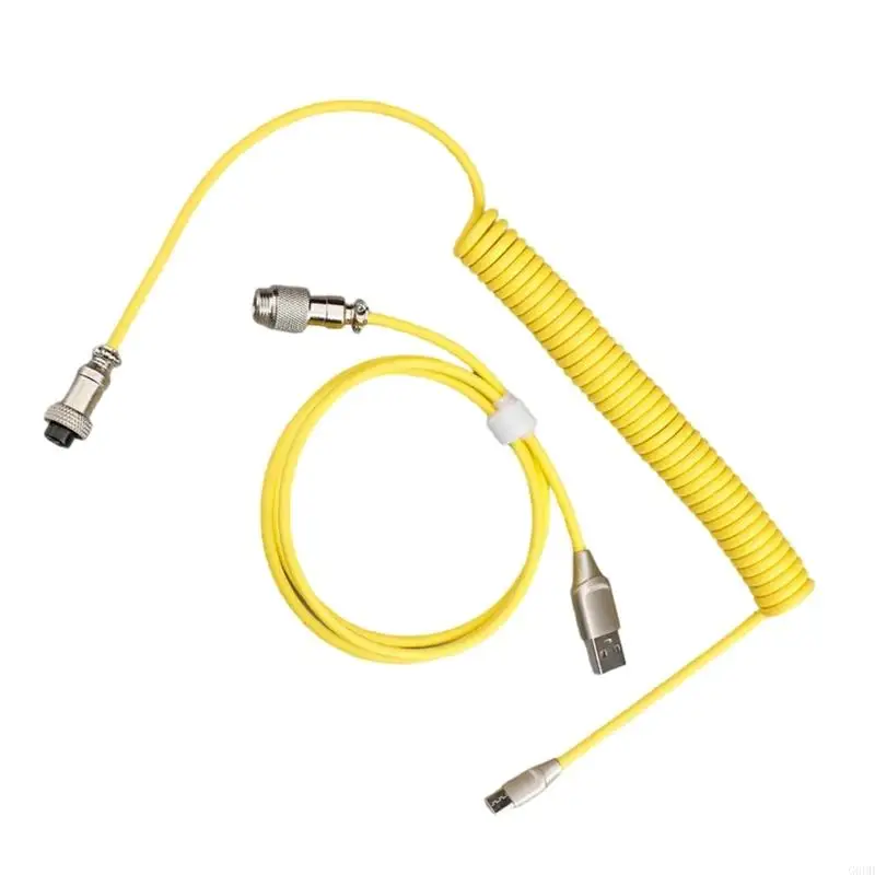 G6DD Metal Aviators Connectors Coiled USB Type C Cable for Mechanical Keyboards Aviators Connectors Spirals Paracord
G6DD Metal Aviators Connectors Coiled USB Type C Cable for Mechanical Keyboards Aviators Connectors Spirals Paracord