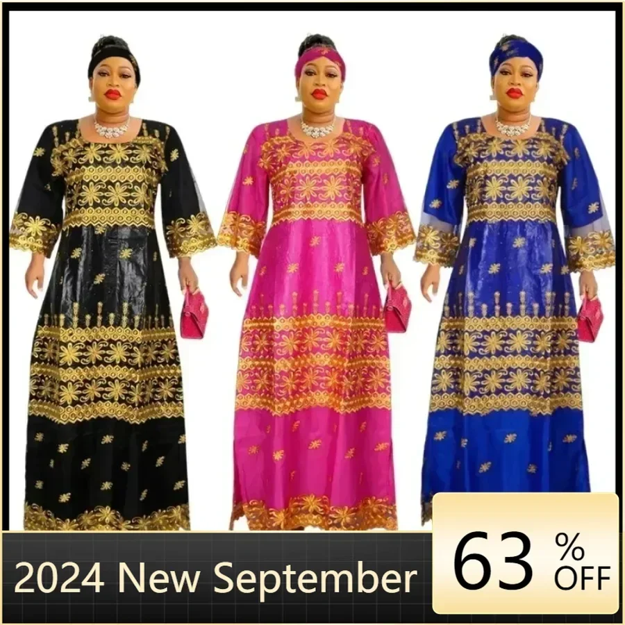 African Clothes for Women Autumn Fashion Dashiki Traditional Plus Size Embroidery Dresses Wedding Evening Party Gown 2024 Outfit
African Clothes for Women Autumn Fashion Dashiki Traditional Plus Size Embroidery Dresses Wedding Evening Party Gown 2024 Outfit