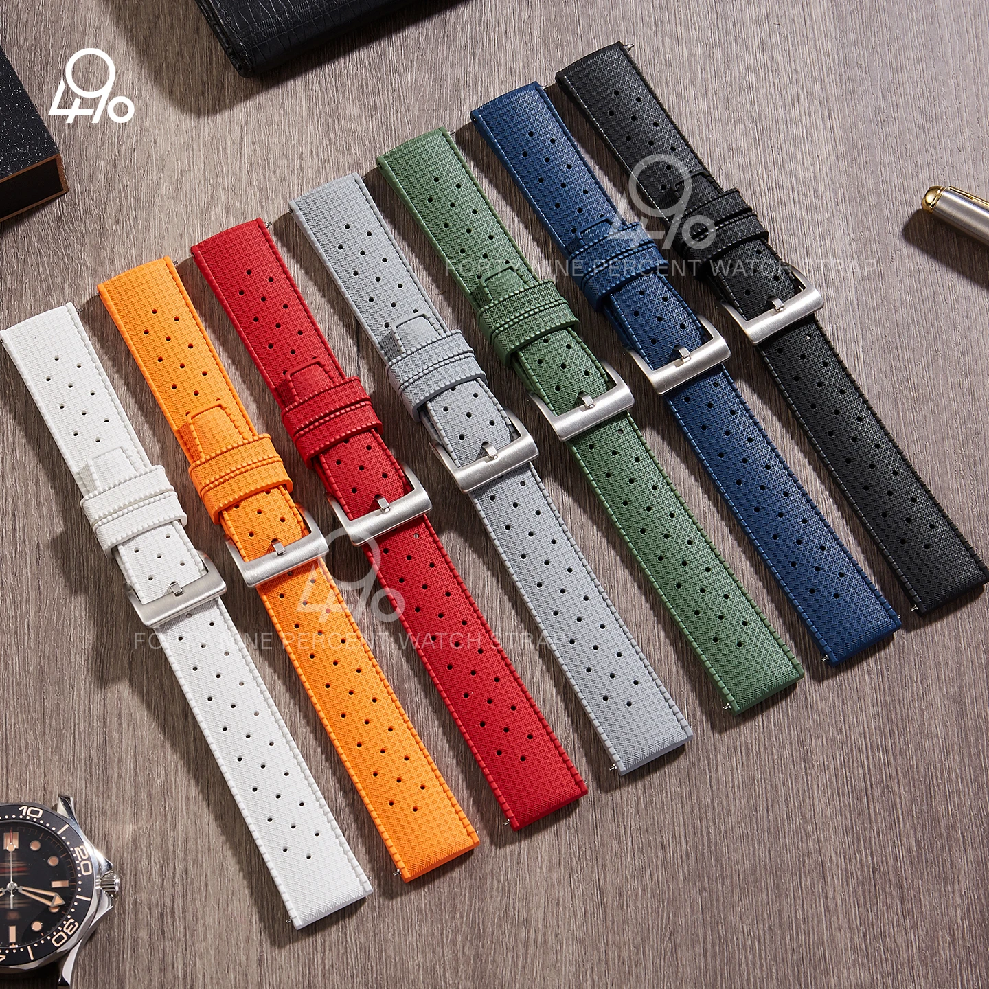 FKM Rubber Watch Band 20mm 22mm Quick Release Waterproof Sport Watch Strap Universal Replacement for Seiko Citizen Longines
FKM Rubber Watch Band 20mm 22mm Quick Release Waterproof Sport Watch Strap Universal Replacement for Seiko Citizen Longines