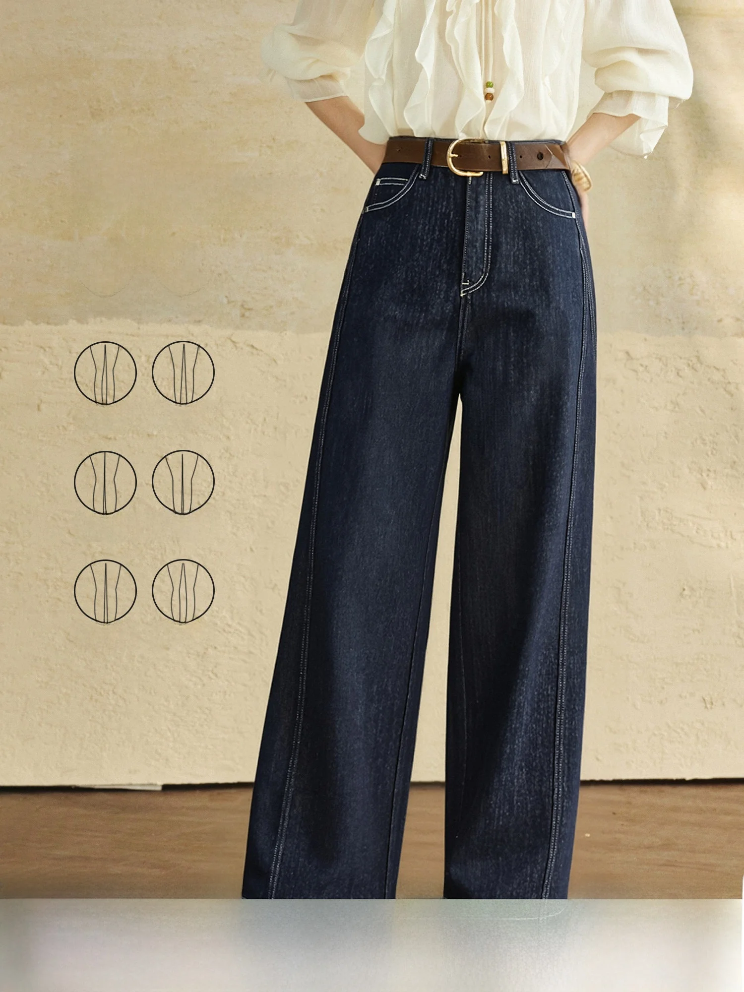 Skin-friendly Cotton Stretch Denim Wide-leg Classic Straight-leg Jeans Women's Trousers Comfortable Fit Casual Commute Style
Skin-friendly Cotton Stretch Denim Wide-leg Classic Straight-leg Jeans Women's Trousers Comfortable Fit Casual Commute Style