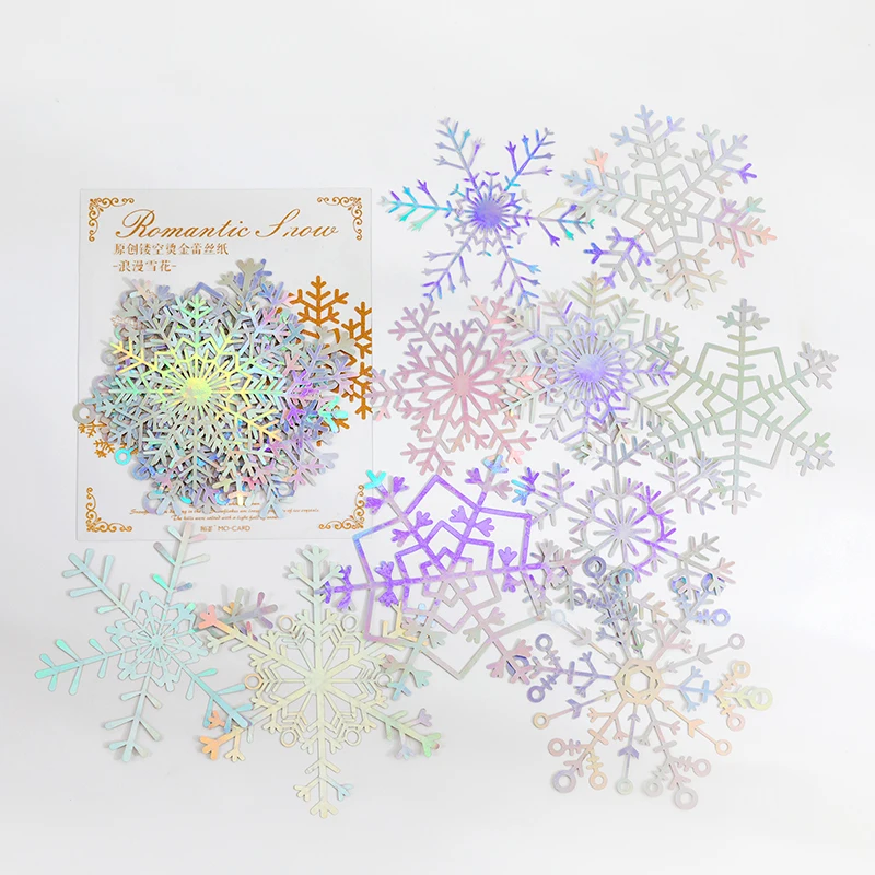 10Pcs Gradient Snowflake Paper Stickers Bronzing Hollow Lace Stickers DIY Christmas Craft Christmas Decorations for Home 2022
10Pcs Gradient Snowflake Paper Stickers Bronzing Hollow Lace Stickers DIY Christmas Craft Christmas Decorations for Home 2022