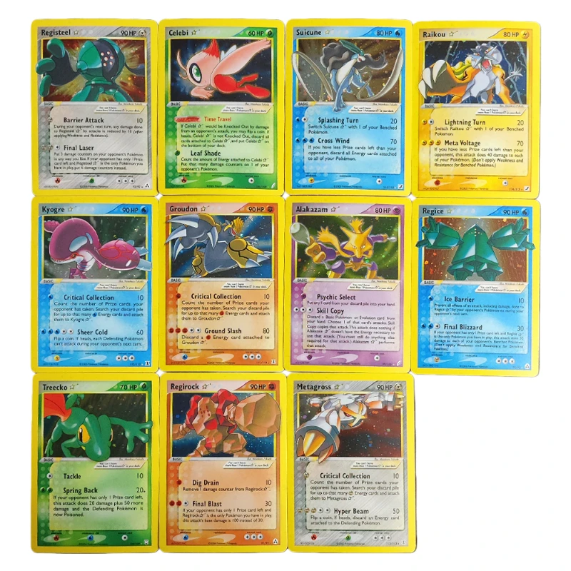 Карта Proxy PTCG Gold Star PLAY PROMO Celebi Treecko Groudon Kyogre Raikou Alakazam Registeel Suicune Collection Игровая карта
Карта Proxy PTCG Gold Star PLAY PROMO Celebi Treecko Groudon Kyogre Raikou Alakazam Registeel Suicune Collection Игровая карта