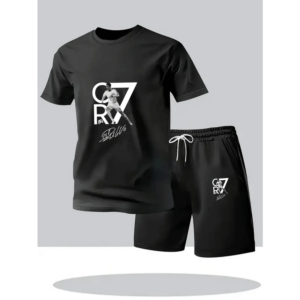 2026 New Trend Fashion Leisure Summer Outdoor Sports Set Men's Breathable T-shirt and Shorts Casual Fashion Two Piece Set
2026 New Trend Fashion Leisure Summer Outdoor Sports Set Men's Breathable T-shirt and Shorts Casual Fashion Two Piece Set