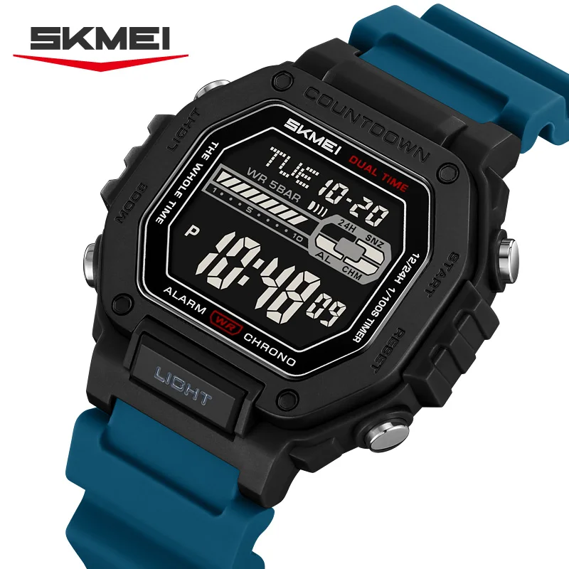 SKMEI 2523 Watch Reloj Hombre Sport Countdown Digital Wristwatches For Men Male Waterproof Electronic Watches Chrono Military
SKMEI 2523 Watch Reloj Hombre Sport Countdown Digital Wristwatches For Men Male Waterproof Electronic Watches Chrono Military