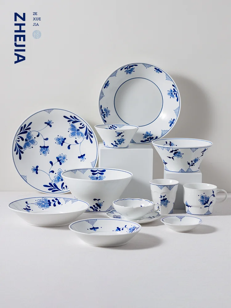 Hand-Painted Blue And White Cerc Bowl Set Dinnerware Set Jingdezhen Underglaze Color Porcelain Soup Bowls Chinese Sle
Hand-Painted Blue And White Cerc Bowl Set Dinnerware Set Jingdezhen Underglaze Color Porcelain Soup Bowls Chinese Sle