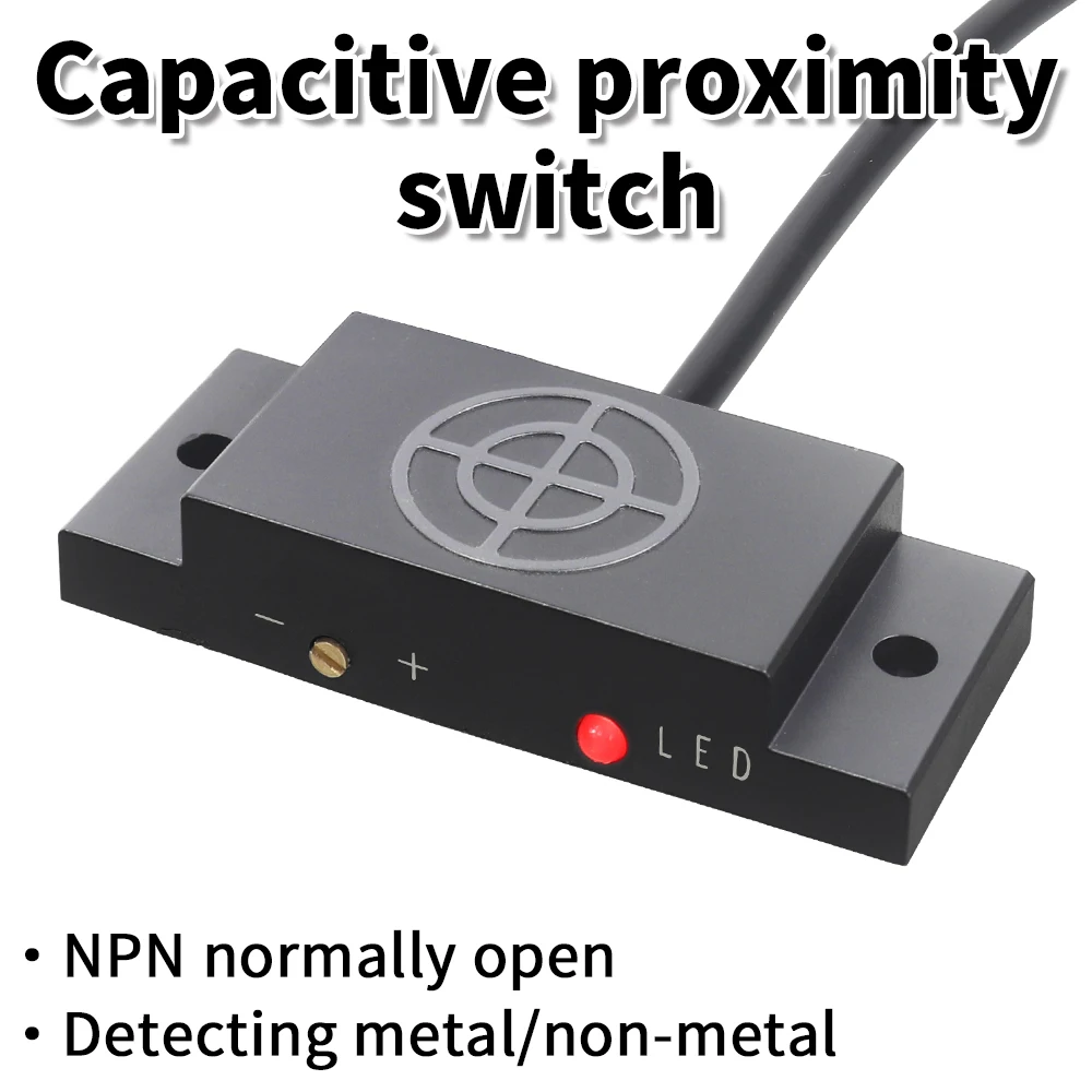 Capacitive Proximity Switch Square Sensor 1-10mm Detection Distance NPN NO Metal Non-metal Detector DC 10-30V
Capacitive Proximity Switch Square Sensor 1-10mm Detection Distance NPN NO Metal Non-metal Detector DC 10-30V