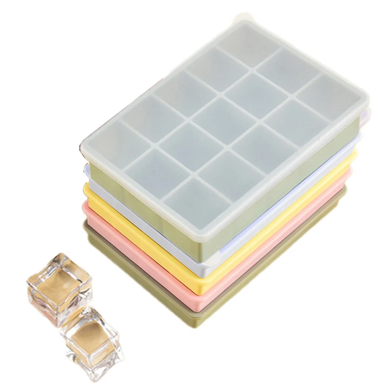 Ice Cube Trays , Easy Release 15 Flexible Silicone Ice Cube Molds With Removable Lid Reusable Freezer Ice Trays Stackable For Wh
Ice Cube Trays , Easy Release 15 Flexible Silicone Ice Cube Molds With Removable Lid Reusable Freezer Ice Trays Stackable For Wh