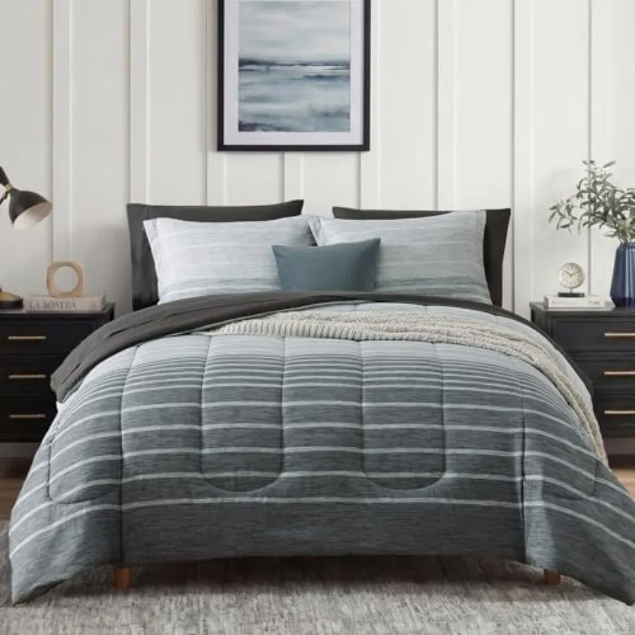 Comforter Set - 7 Pieces Bed in a Bag, Bedding Sets, All Seasons Comforter Bed Set with Sheets, Pillowcases and Shams
Comforter Set - 7 Pieces Bed in a Bag, Bedding Sets, All Seasons Comforter Bed Set with Sheets, Pillowcases and Shams