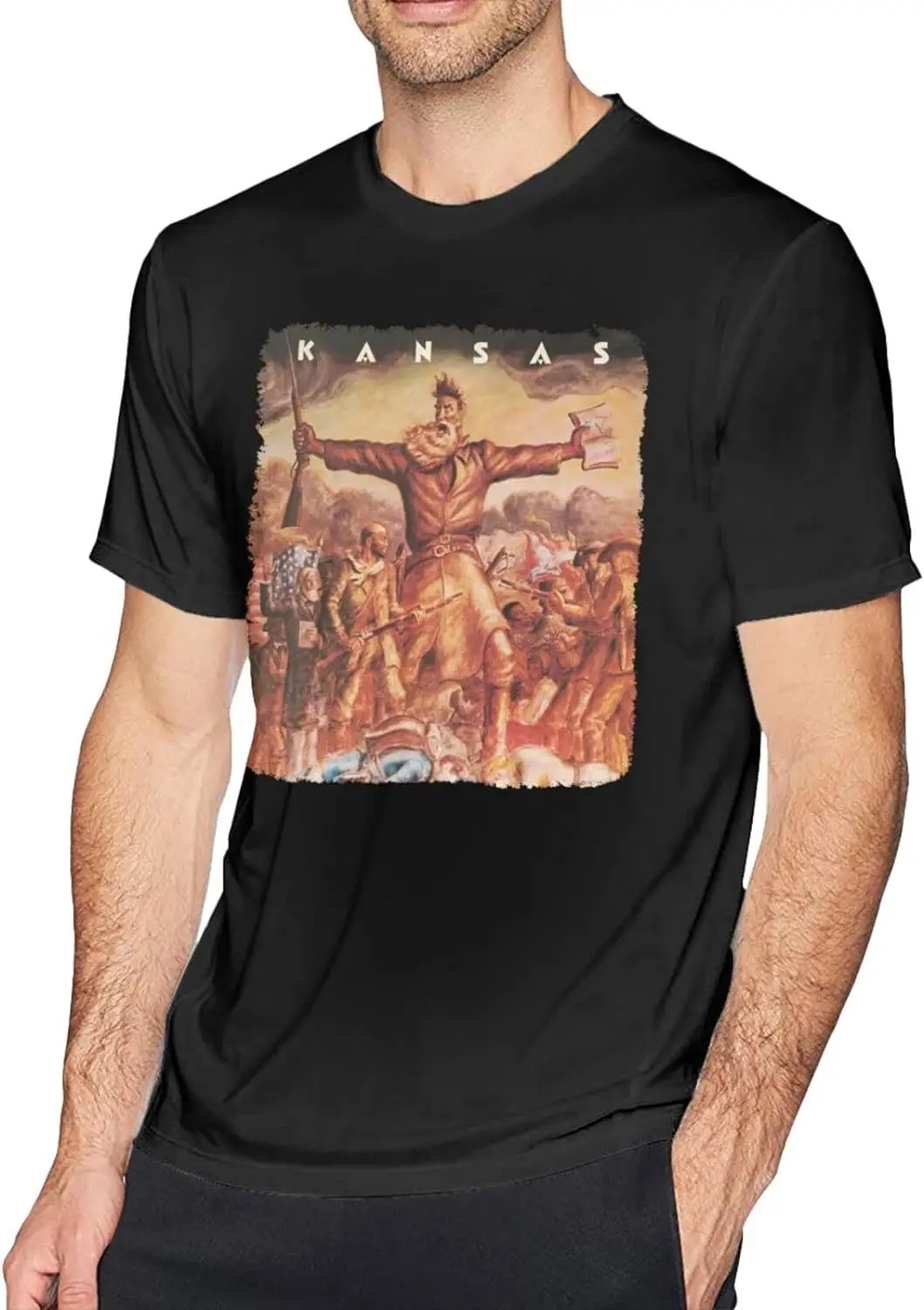 Man's American Rock Band Kanssas T Shirt Round Neck Short Sleeve Shirts, Wicking Cotton Tee Top Shirt for Man, Personalized Cust
Man's American Rock Band Kanssas T Shirt Round Neck Short Sleeve Shirts, Wicking Cotton Tee Top Shirt for Man, Personalized Cust