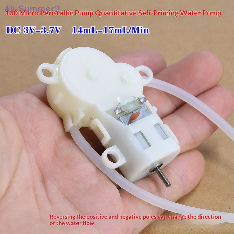 {Summer2} DC3.7V-5V 17mL/min Small 130 Motor Peristaltic Dosing Pump Micro Self-priming Suction Water Pump Reverseable Direction
{Summer2} DC3.7V-5V 17mL/min Small 130 Motor Peristaltic Dosing Pump Micro Self-priming Suction Water Pump Reverseable Direction