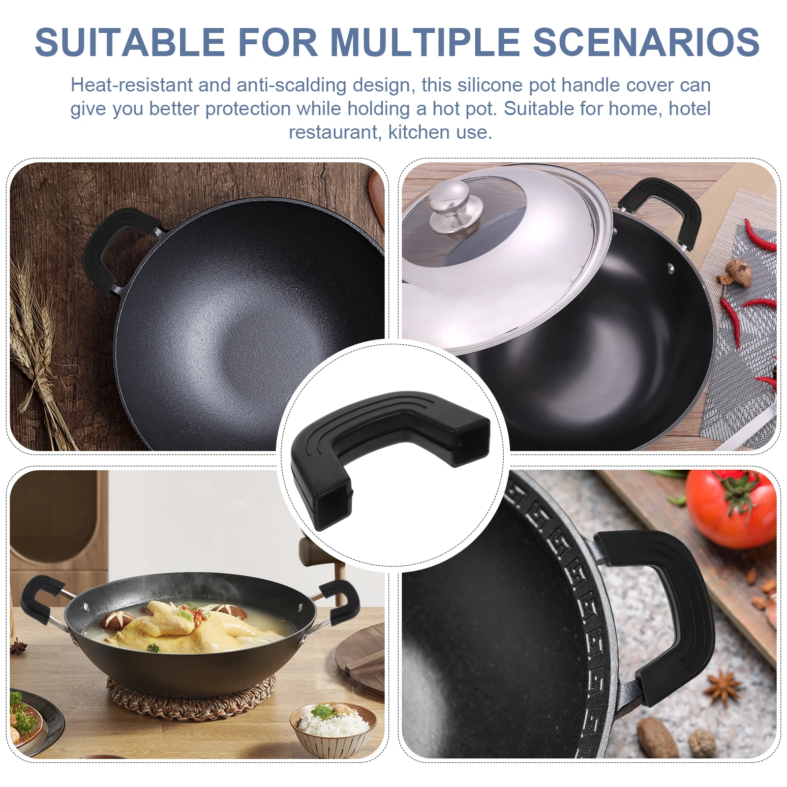 4Pcs Silicone Pot Handle Protective Covers Heat Resistant Non-Slip Anti-Scalding Cookware Grip Sleeves Kitchen
4Pcs Silicone Pot Handle Protective Covers Heat Resistant Non-Slip Anti-Scalding Cookware Grip Sleeves Kitchen