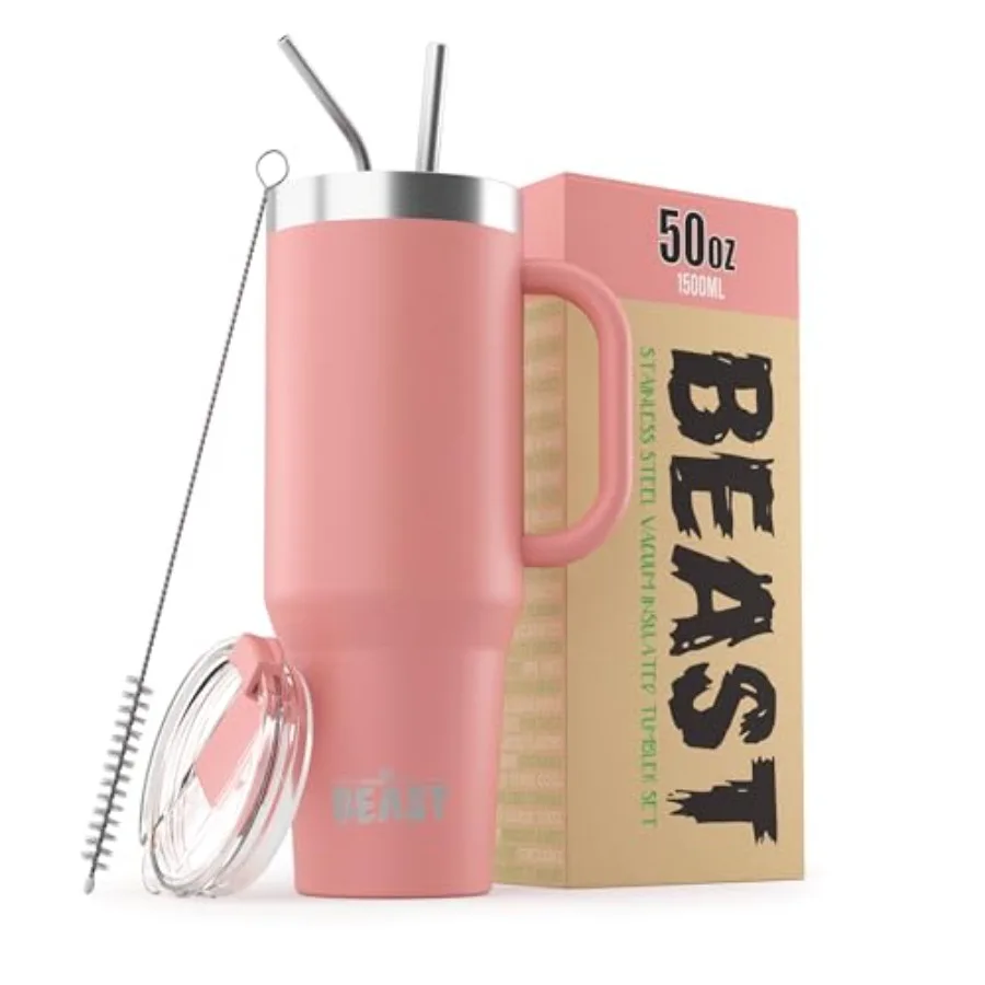 Beast Tumbler with Handle Vacuum Insulated Coffee Ice Cup Double Wall Travel Flask
Beast Tumbler with Handle Vacuum Insulated Coffee Ice Cup Double Wall Travel Flask