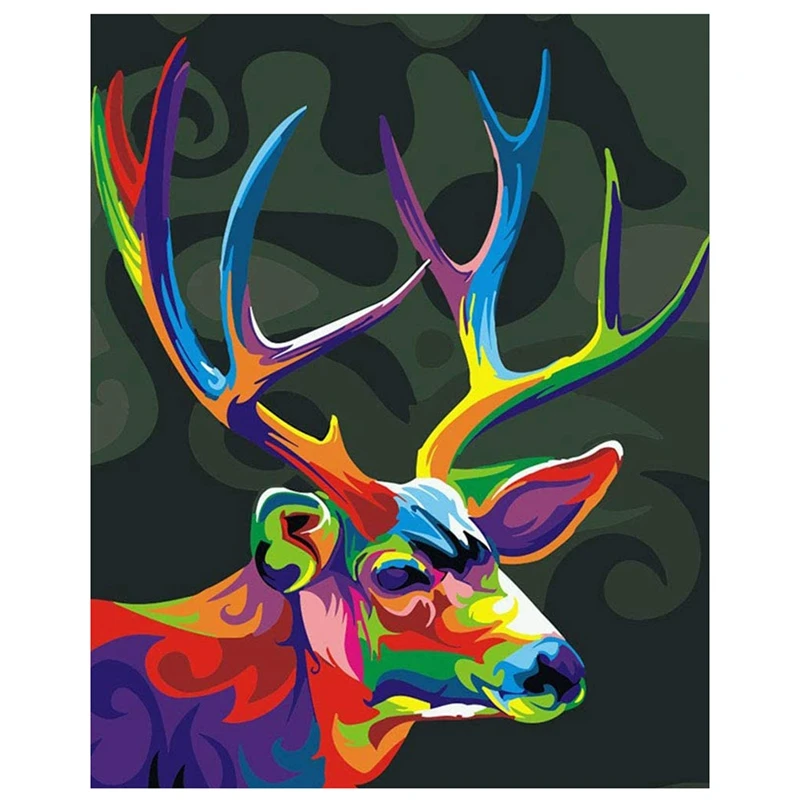Набор для рисования по номерам на холсте, с головой оленя
Набор для рисования по номерам на холсте, с головой оленя