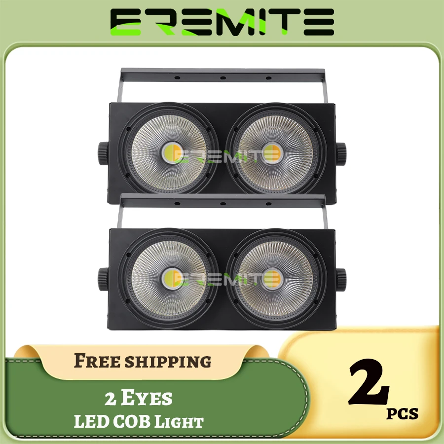 No Tax 2Pcs 2 eyes 2x100W LED COB DMX Stage Effect Blinder Light Cool and Warm White Professional & DJ 200W DJ/Wedding/Party
No Tax 2Pcs 2 eyes 2x100W LED COB DMX Stage Effect Blinder Light Cool and Warm White Professional & DJ 200W DJ/Wedding/Party