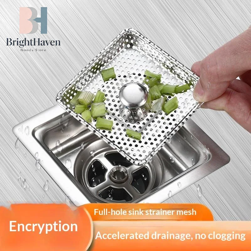 Sink Drain Strainer Stopper Stainless Steel Kitchen Sink Plug Filter Stopper Anti Clogging Odor Bathroom Accessories B.H
Sink Drain Strainer Stopper Stainless Steel Kitchen Sink Plug Filter Stopper Anti Clogging Odor Bathroom Accessories B.H
