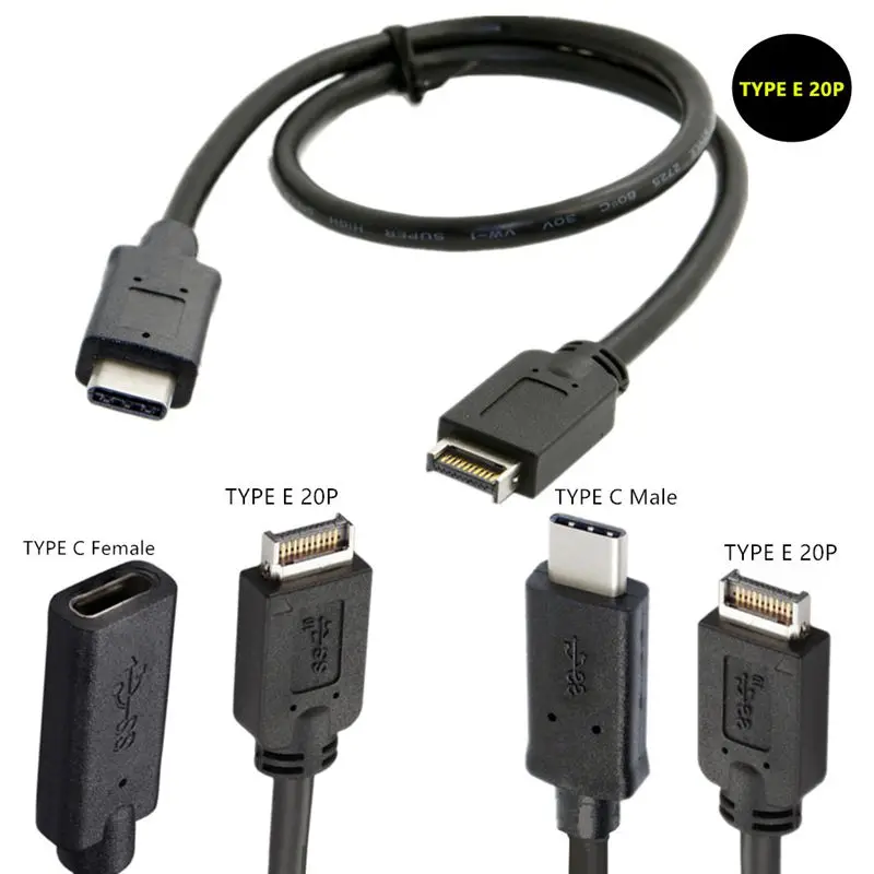 Desktop Motherboard Cable USB Type-C Female To Male TYPE E 20P Male Adapter Portable Storage Device Connection Cable
Desktop Motherboard Cable USB Type-C Female To Male TYPE E 20P Male Adapter Portable Storage Device Connection Cable
