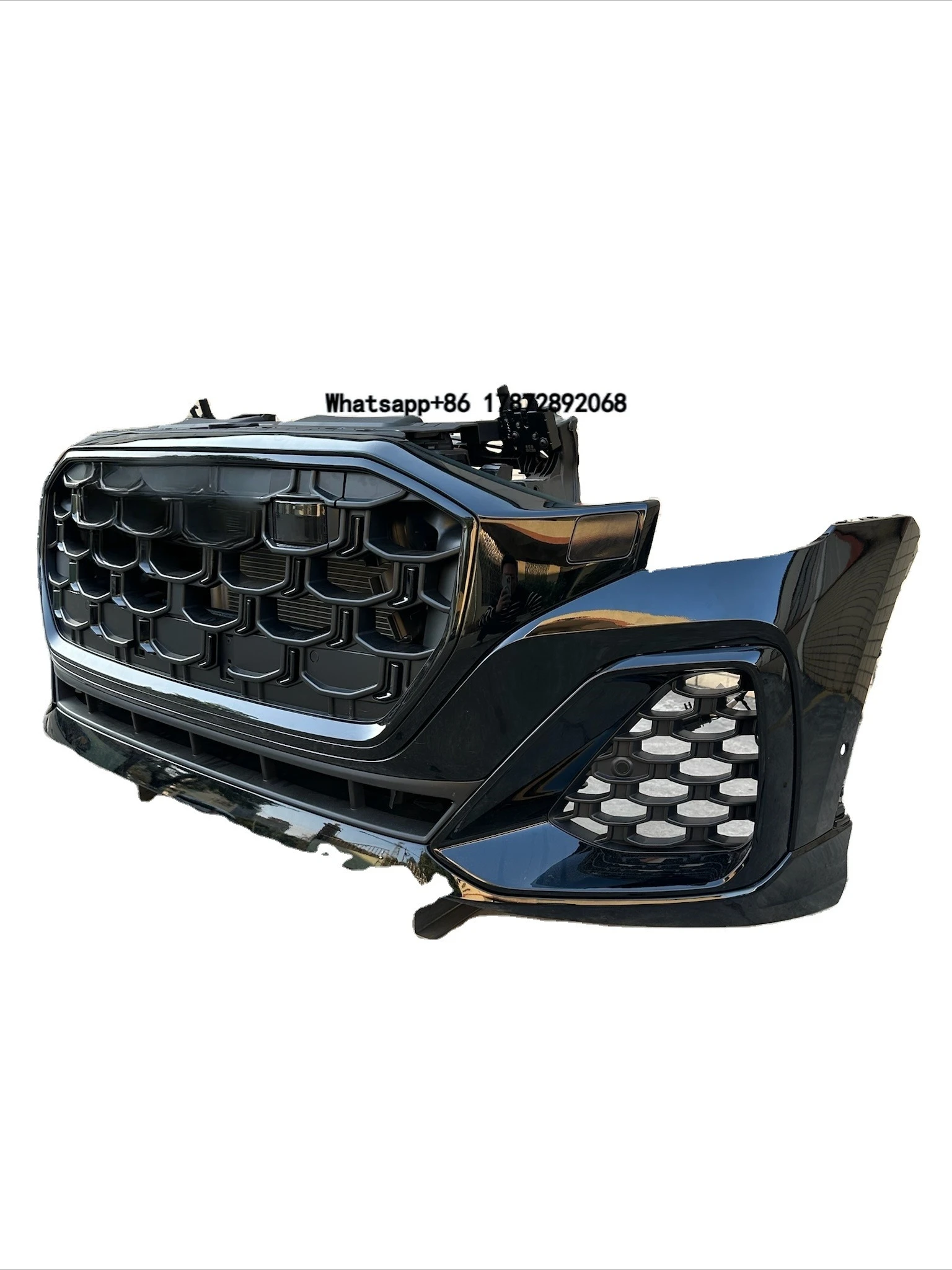 2025 for Q8 Front Bumper Kit with Headlight Radiator System ABS Plastic Including Towing Hitch Cut-Outs
2025 for Q8 Front Bumper Kit with Headlight Radiator System ABS Plastic Including Towing Hitch Cut-Outs