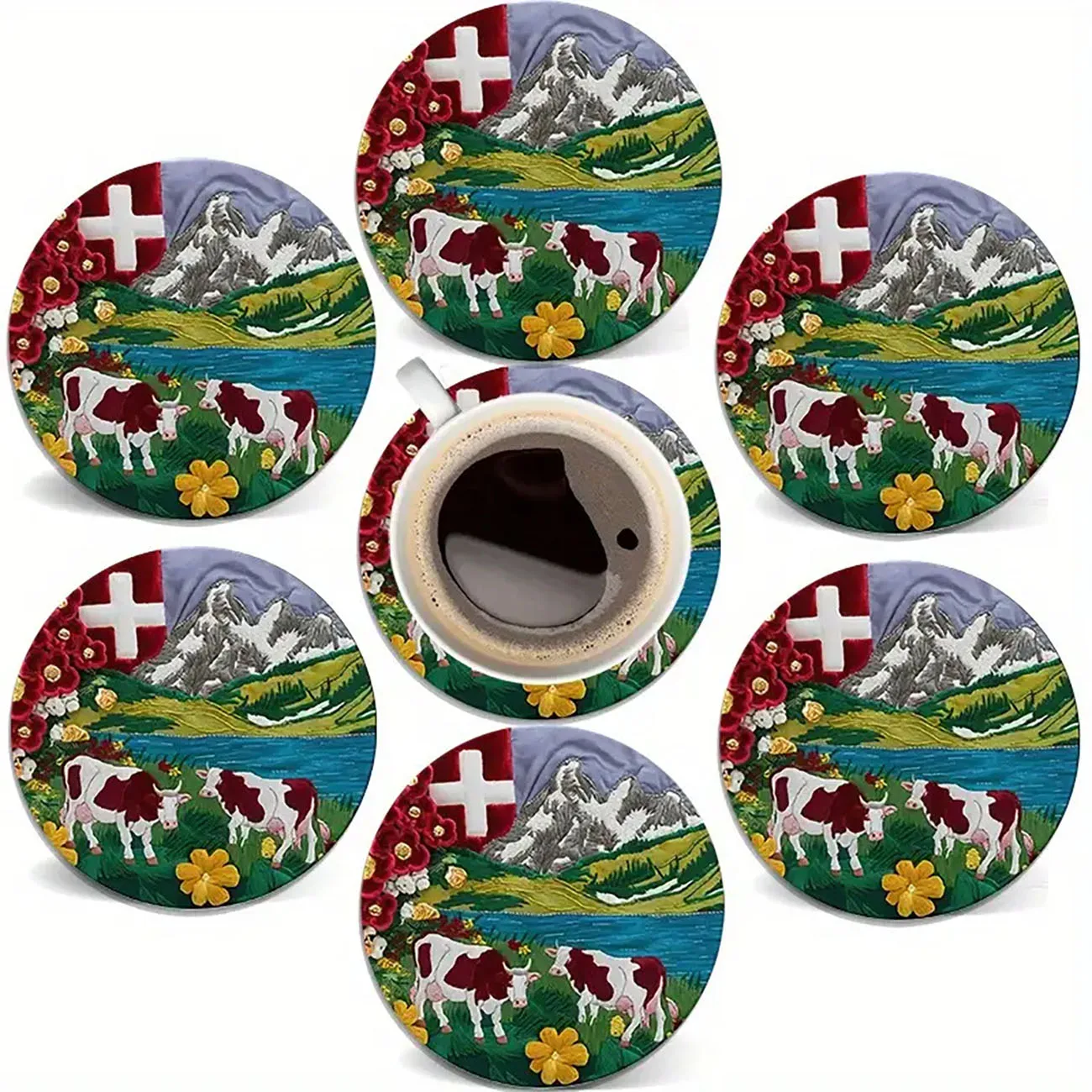 6 pieces - Wooden coasters, anti slip and heat-resistant dining table decorations, coffee shop and restaurant gifts
6 pieces - Wooden coasters, anti slip and heat-resistant dining table decorations, coffee shop and restaurant gifts