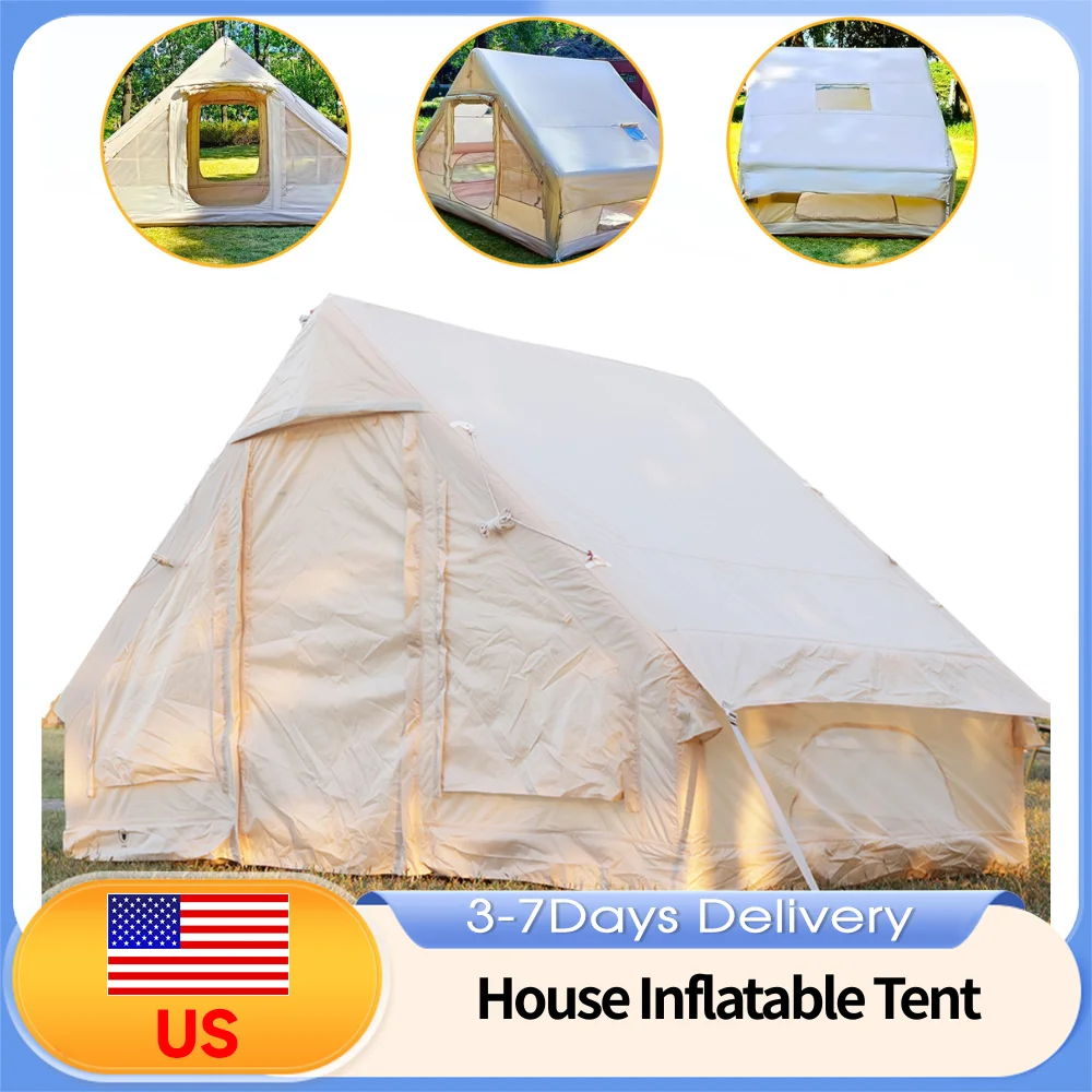 4-6 Person Self-Supporting Air Tent Large Glamping House Tent Breathable Oxford Fabric Waterproof Windproof for Family Outdoor
4-6 Person Self-Supporting Air Tent Large Glamping House Tent Breathable Oxford Fabric Waterproof Windproof for Family Outdoor