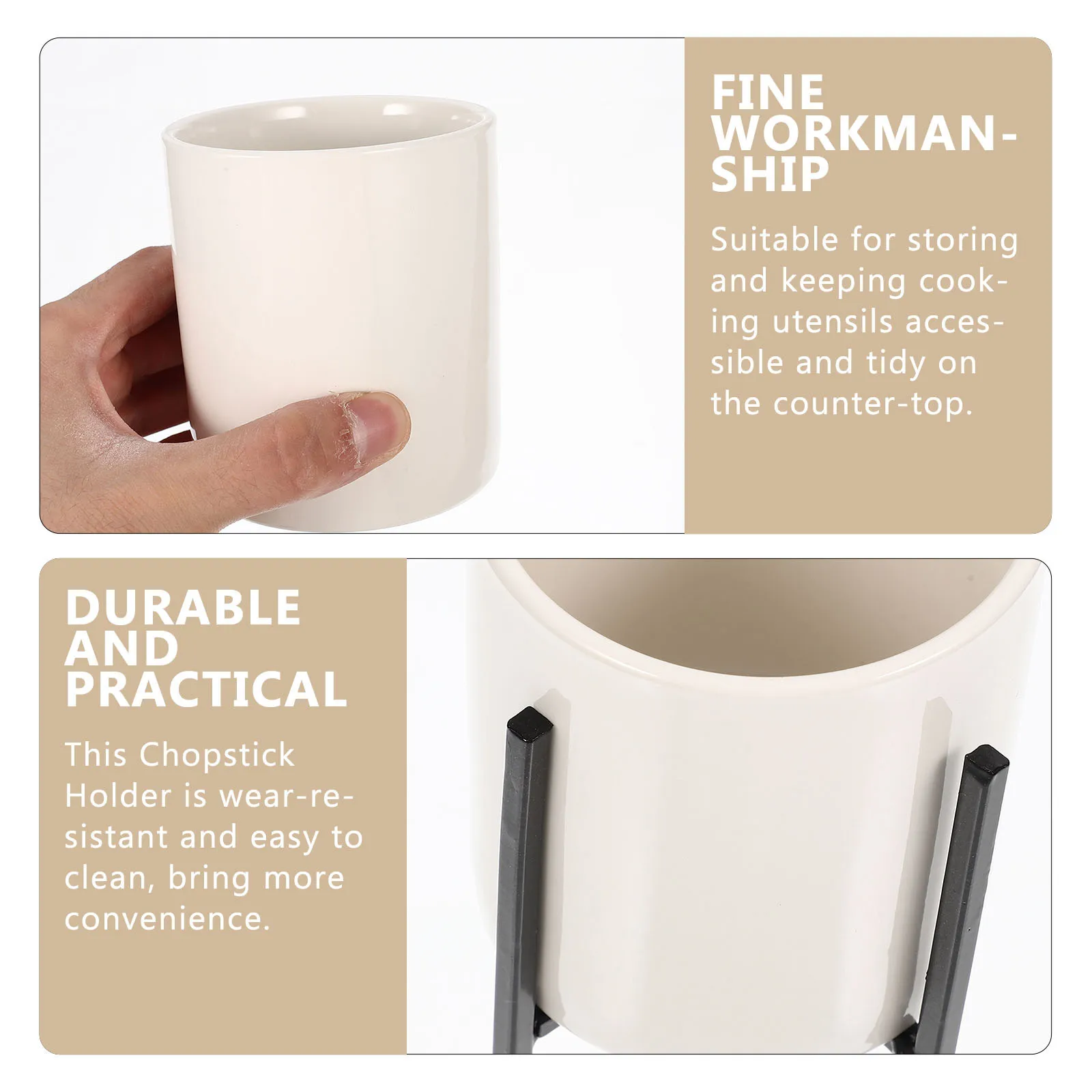 Ceramic Cutlery Holder Kitchen Utensil Organizer Practical Easy Clean Beautiful Design Counter Top Storage 
Ceramic Cutlery Holder Kitchen Utensil Organizer Practical Easy Clean Beautiful Design Counter Top Storage