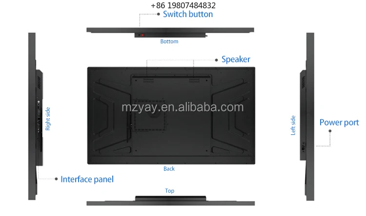 WiFi/iot Cloud-Based CMS for Indoor Digital Signage Airport Commercial 65 Inch IPS Interactive Touch Screen Display AG Coating
WiFi/iot Cloud-Based CMS for Indoor Digital Signage Airport Commercial 65 Inch IPS Interactive Touch Screen Display AG Coating