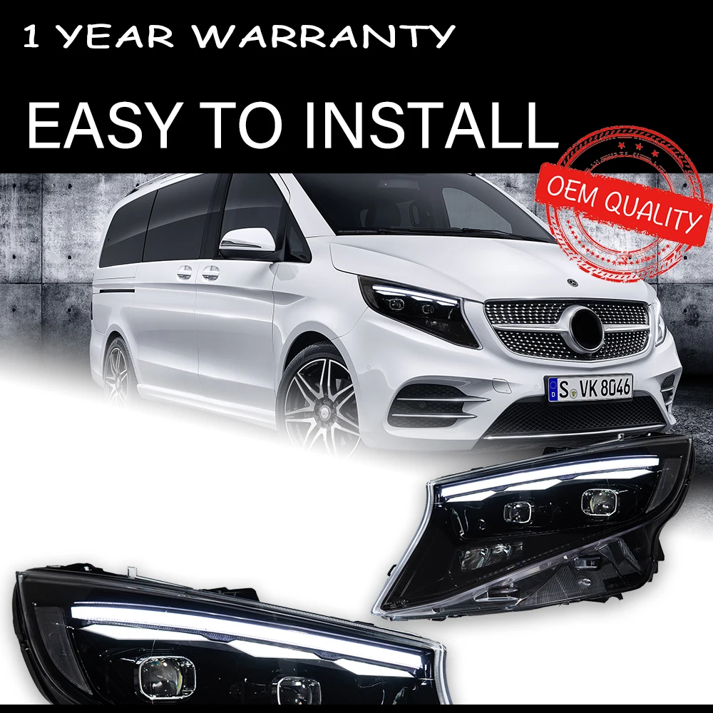 Headlight For Benz Vito 2013-2023 Car автомобильные товары new 12V LED DRL Hella 5 Xenon Lens Hid H7 Benz W447 Car Accessories
Headlight For Benz Vito 2013-2023 Car автомобильные товары new 12V LED DRL Hella 5 Xenon Lens Hid H7 Benz W447 Car Accessories