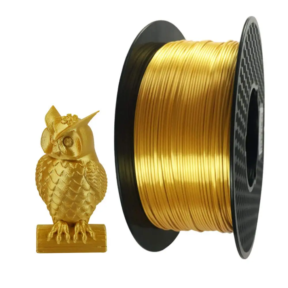 Silk Gold PLA Filament 1.75mm 1KG 3D Printer Filament 2.2LBS Spool Shiny Metallic Silk PLA
Silk Gold PLA Filament 1.75mm 1KG 3D Printer Filament 2.2LBS Spool Shiny Metallic Silk PLA