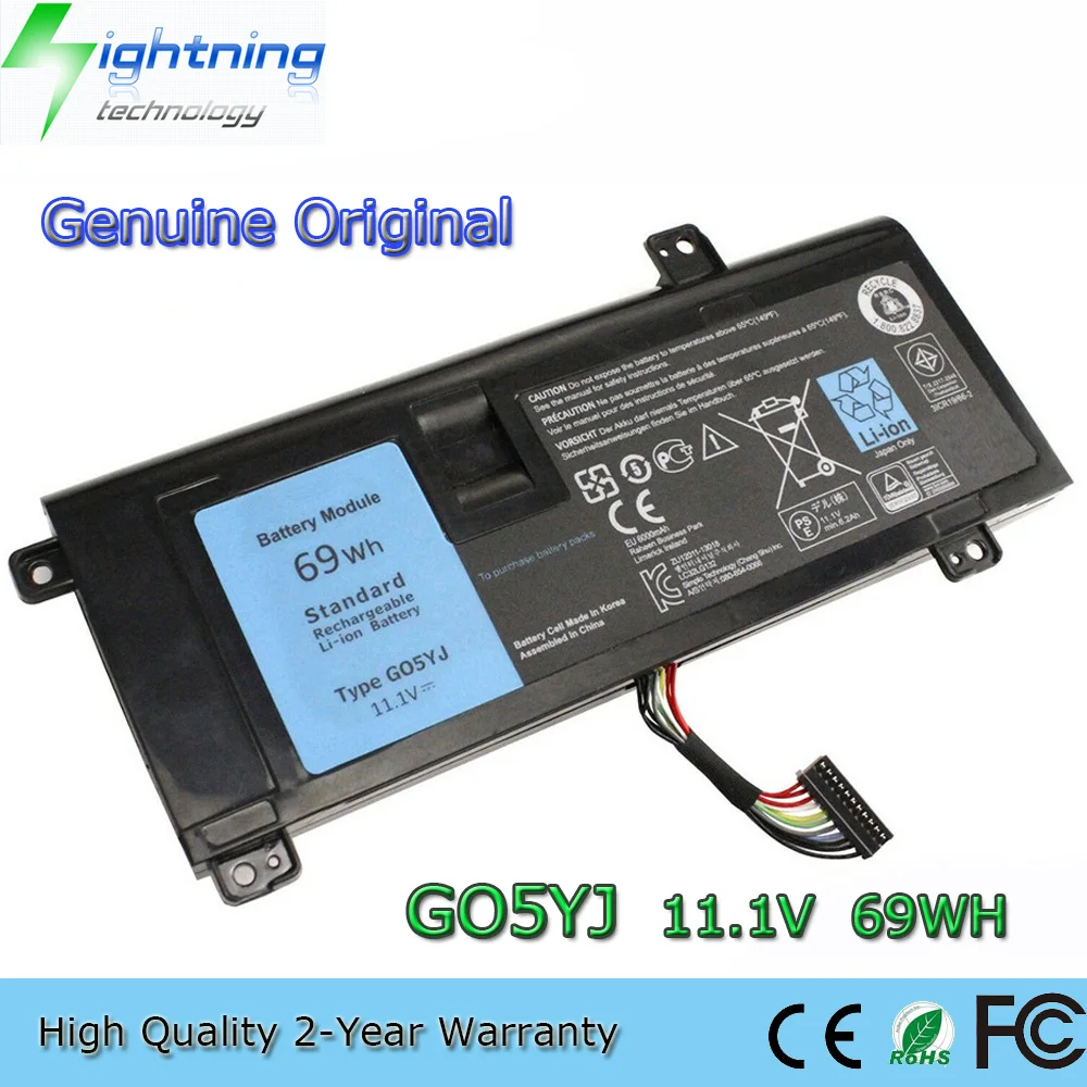 Оригинальный аккумулятор для ноутбука G05YJ 11,1 В 69 Втч для Dell 14 A14 M14X R3 R4 GO5YJ Y3PN0 8X70T
Оригинальный аккумулятор для ноутбука G05YJ 11,1 В 69 Втч для Dell 14 A14 M14X R3 R4 GO5YJ Y3PN0 8X70T