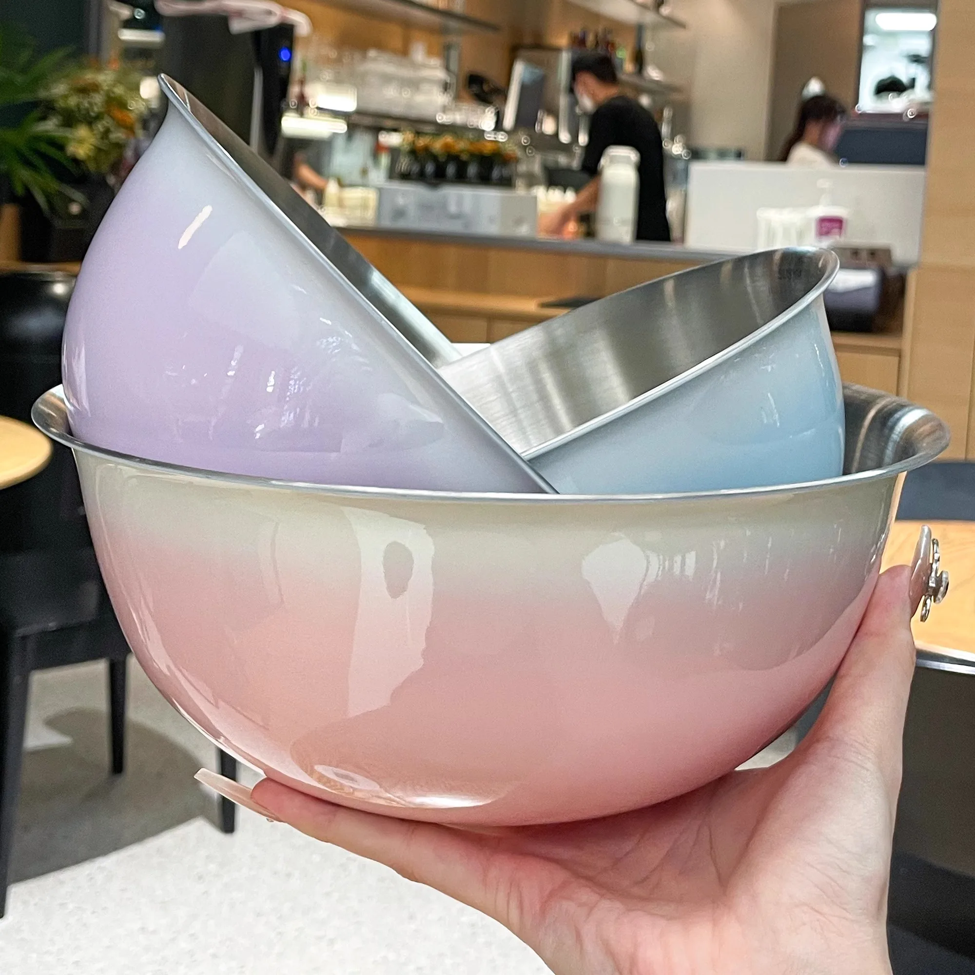 Миска из нержавеющей стали для пищевых продуктов: для салата, смешивания, взбивания яиц, замеса теста, специального назначения, для домашнего использования, с функцией слива
Миска из нержавеющей стали для пищевых продуктов: для салата, смешивания, взбивания яиц, замеса теста, специального назначения, для домашнего использования, с функцией слива