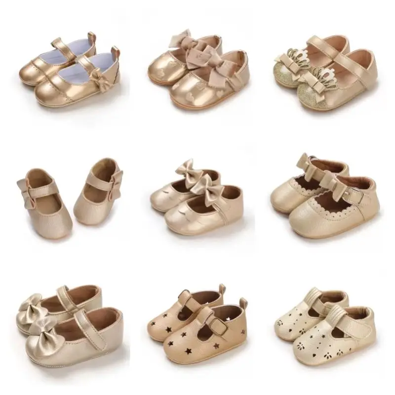 Princess Girls' Comfortable Shoes Spring Autumn Golden Series Elegant Bow Newborn Sole Ideal for Girls
Princess Girls' Comfortable Shoes Spring Autumn Golden Series Elegant Bow Newborn Sole Ideal for Girls