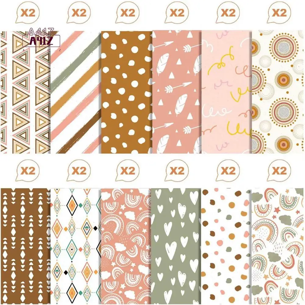 A41Z-Scrapbook Paper Pad - 12Inch X 12Inch Cute Patterned Cardstock, 24Pcs Scrapbooking Paper, Cardmaking Craft Paper Pack
A41Z-Scrapbook Paper Pad - 12Inch X 12Inch Cute Patterned Cardstock, 24Pcs Scrapbooking Paper, Cardmaking Craft Paper Pack