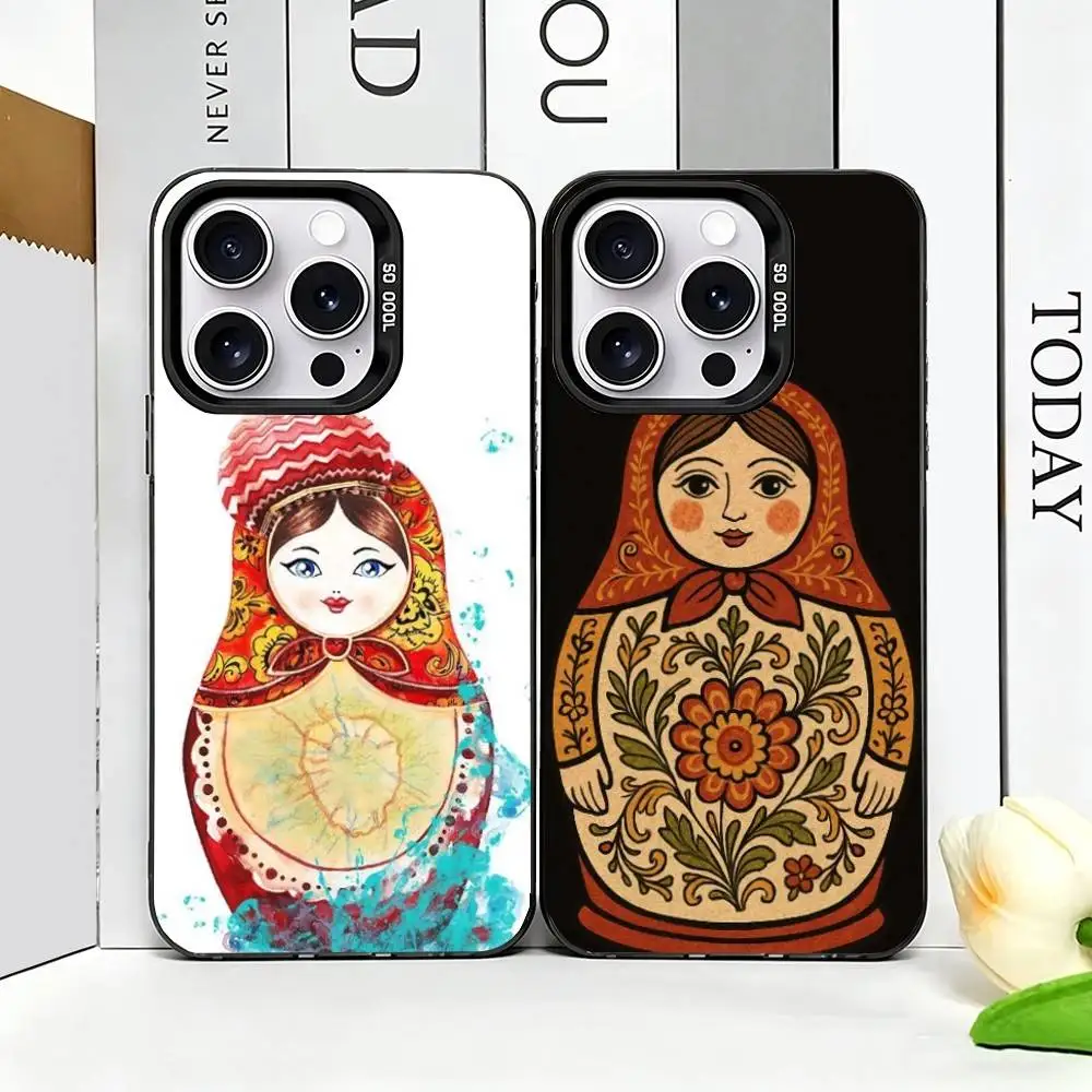 Russian Art Matryoshka Phone Case For iPhone 17,16,15,14,13,12,11 Plus,Pro Max,XS,Colorful Silver Phone case Funda Cover
Russian Art Matryoshka Phone Case For iPhone 17,16,15,14,13,12,11 Plus,Pro Max,XS,Colorful Silver Phone case Funda Cover