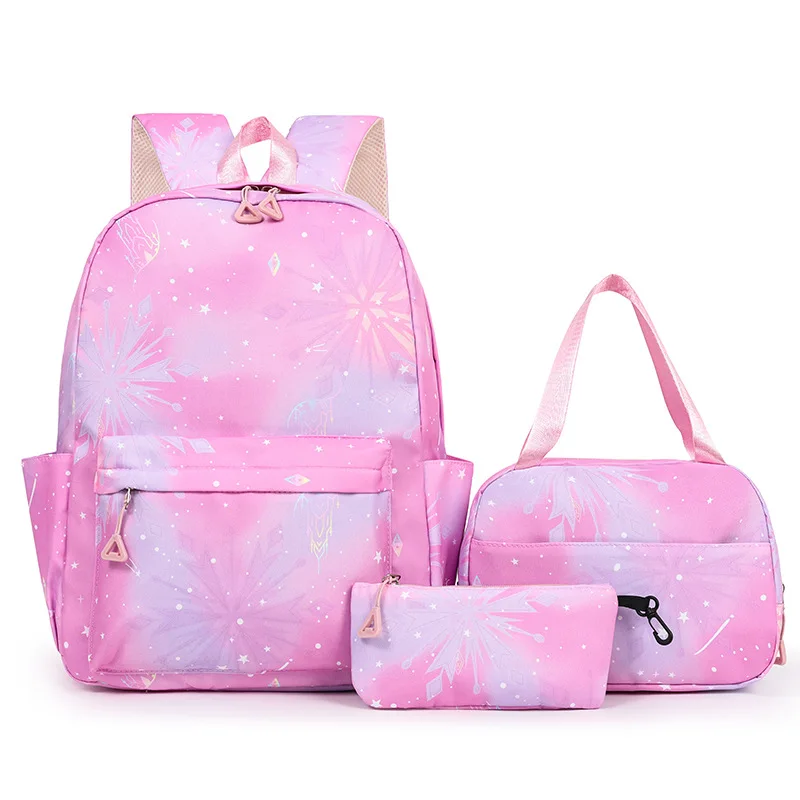 Three-piece backpack set Cute large-capacity student schoolbag casual travel backpack
Three-piece backpack set Cute large-capacity student schoolbag casual travel backpack