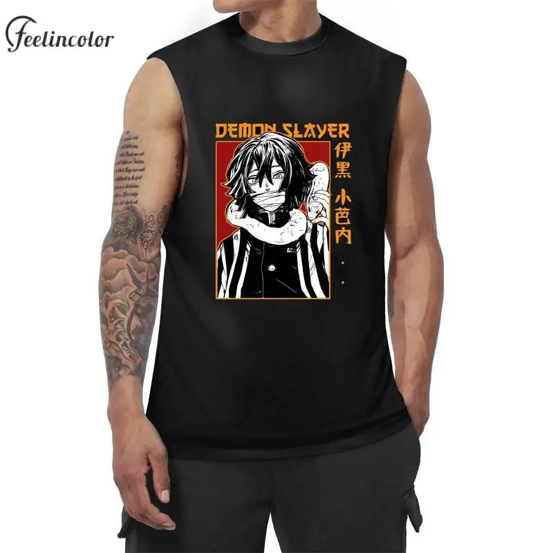 Japanese Anime Sleeveless Shirts for Men Iguro Obanai Print Tank Tops Summer Black Casual Vest Plus Size Male Clothing
Japanese Anime Sleeveless Shirts for Men Iguro Obanai Print Tank Tops Summer Black Casual Vest Plus Size Male Clothing